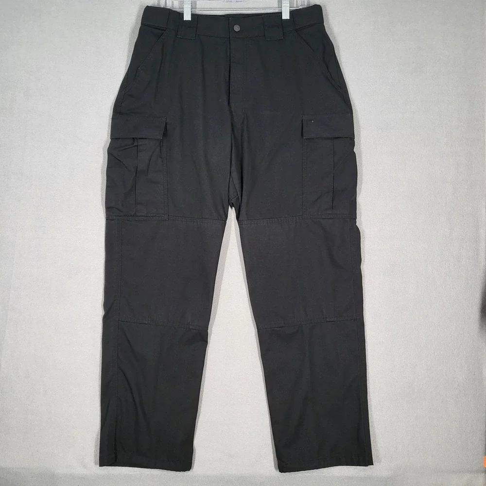 5.11 Tactical Series Pants Men Large Dark Gray Poly Cotton Cargo Utility Regular